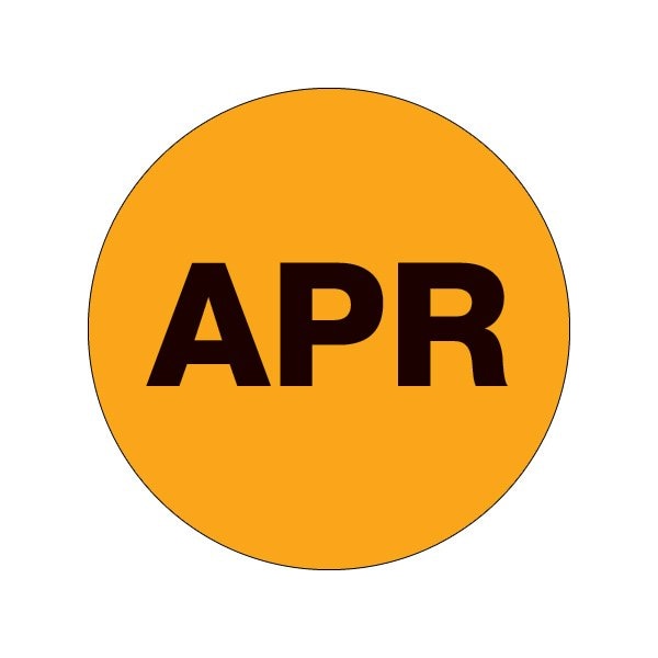 Bsc Preferred 2'' Circle - ''APR'' Fluorescent Orange Months of the Year Labels BUY00019811 - main